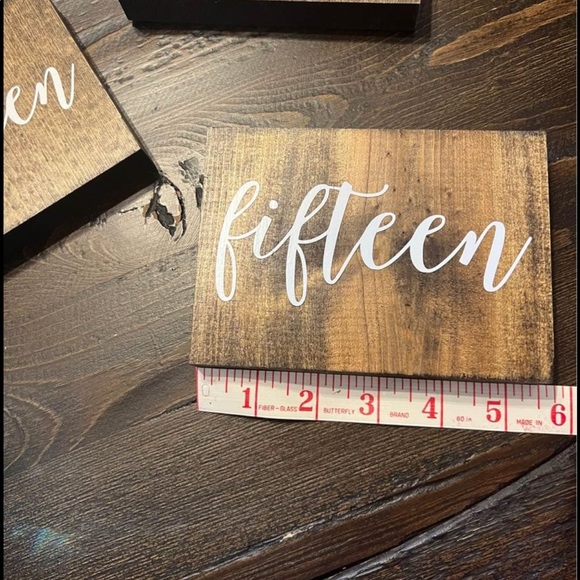 Wedding Table Numbers - Wooden - Picture 4 of 4